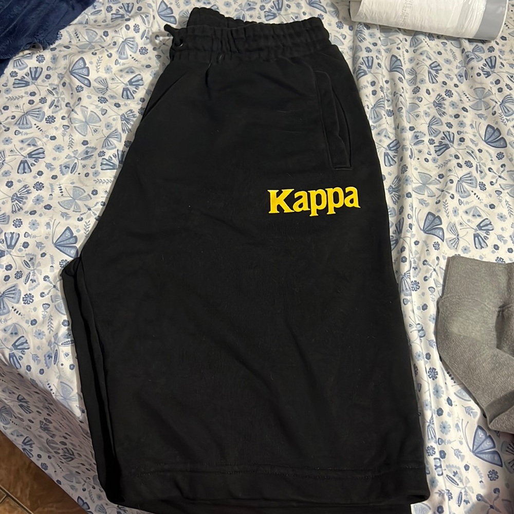 black shorts
